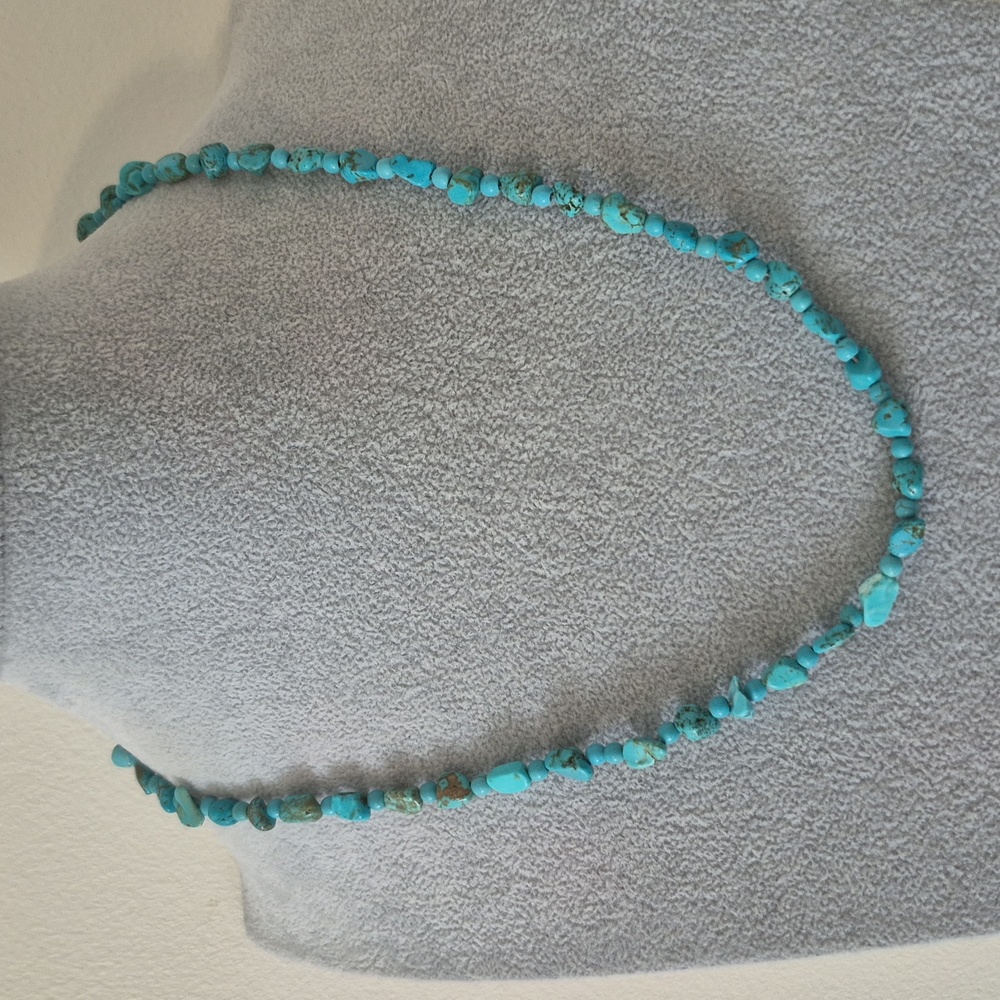 Natural with Matrix Turquoise 3 Piece Jewelry Set.